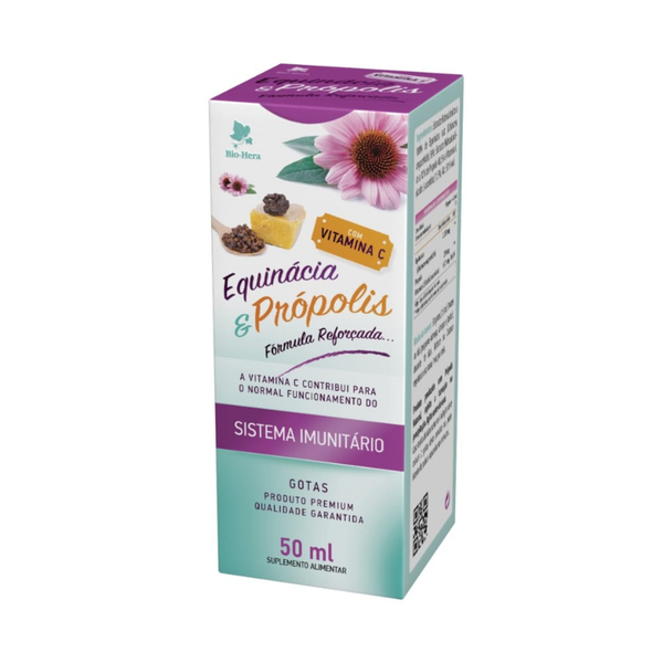 Equinacea Própolis Vitamina C Gotas BioHera 50ml
