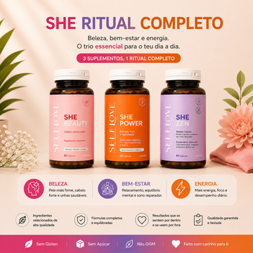 Pack SHE Ritual Completo para Bem Estar Feminino