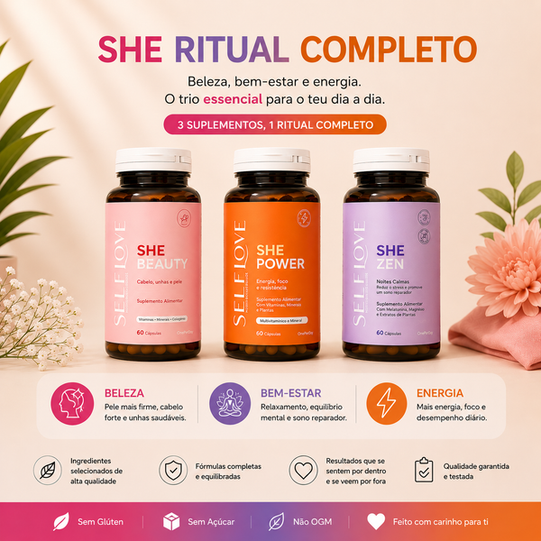 Pack SHE Ritual Completo para Bem Estar Feminino