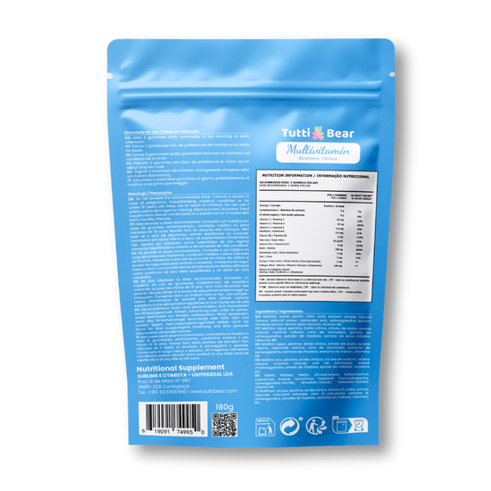 Gomas Multivitamínicas para Adultos Tutti Bear