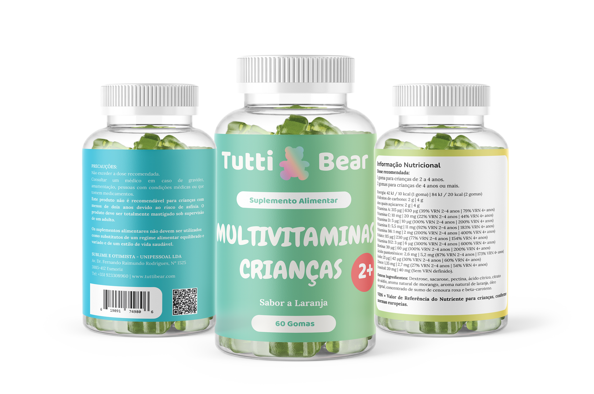 Gomas Multivitamínicas para Crianças Tutti Bear