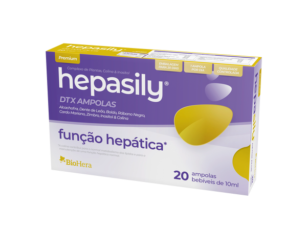 Hepasily DTX Ampolas 20x10ml com Silimarina
