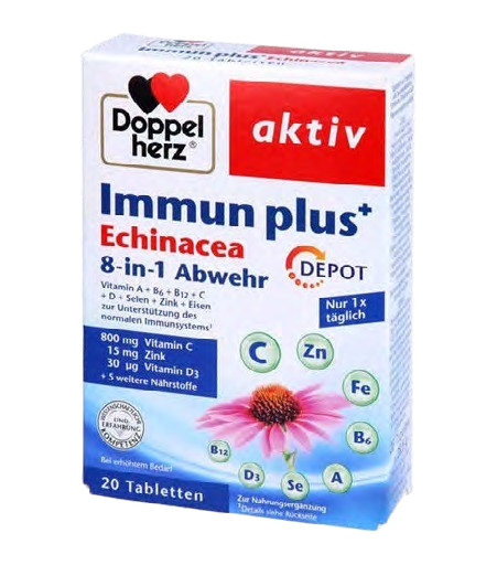 Immun Plus + Echinacea Suplemento para Sistema Imunitário