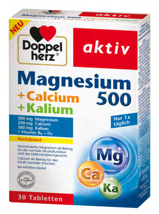 Magnesium + Calcium + Potássio