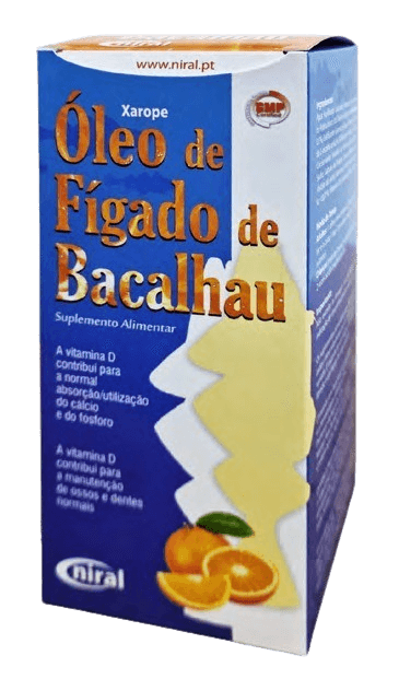 Óleo de Fígado de Bacalhau Sabor Laranja 500 ml Niral