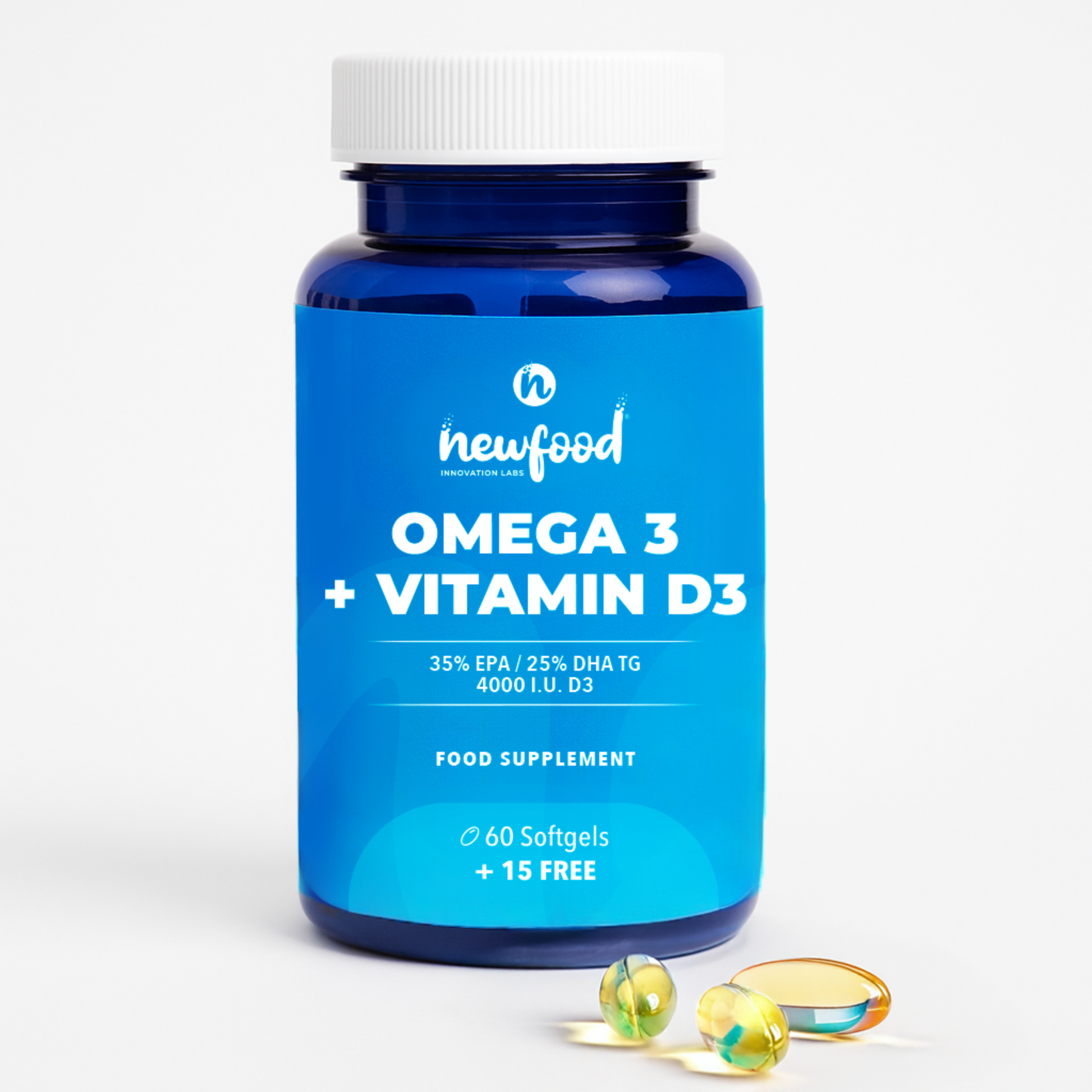 Omega 3 Vitamina D3 softgels