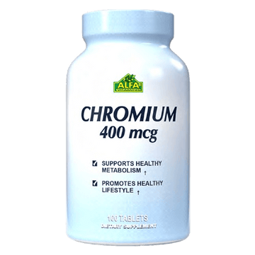 Picolinato de Crómio 400mcg - Metabolismo e Composição