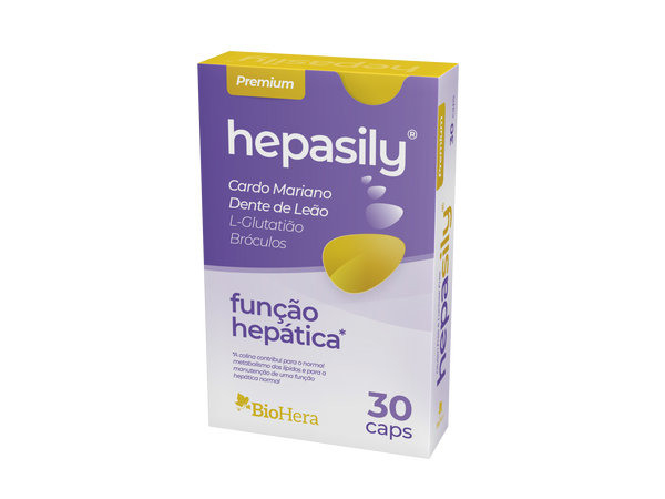 Hepasily Cápsulas 30 Cápsulas com Vitaminas e Antioxidantes