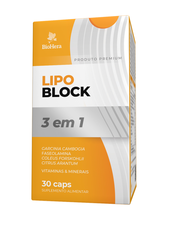 LipoBlock 3 em 1 BioHera 30 Cápsulas